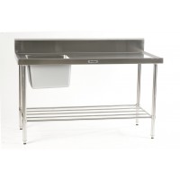 Sink Bench with Left hand bowl 1500 x 700