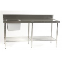 Sink Bench with Left hand bowl 1800 x 700