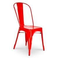 chair LYON Side Red