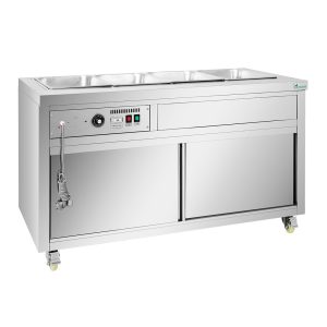Thermaster Premium Wet and Dry Bain Marie Food Display 4x1/1 GN Pans PG150FE-XB