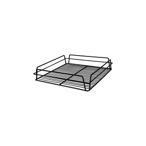 Glass Basket Black 360x360x80mm