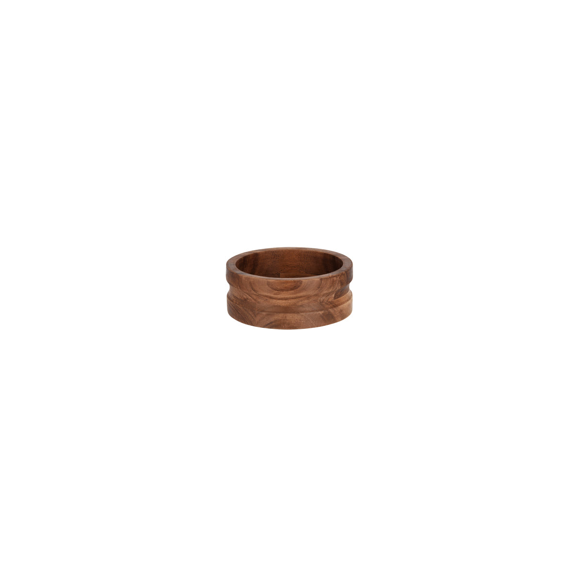 Serve Natural Acacia Round Bowl with Straight Sides 160x60mm