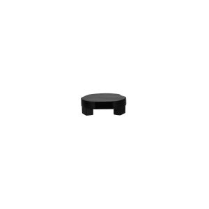 Serve Black Acacia Round Display Stand Footed 150x50mm