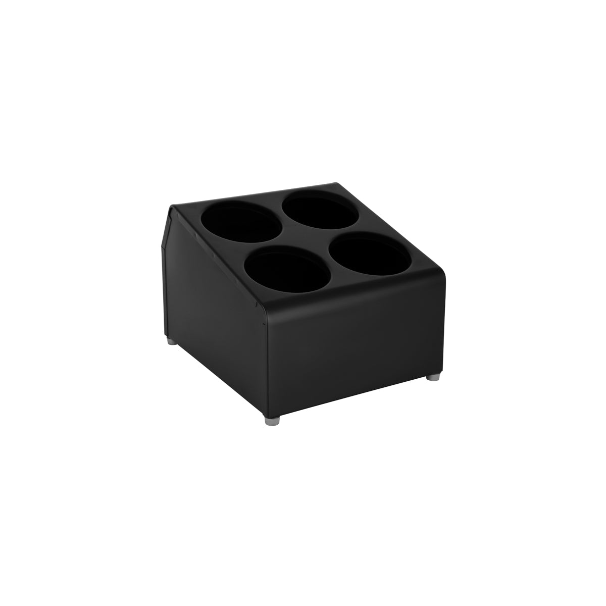 Cutlery Cylinder Holder Black 4 Hole