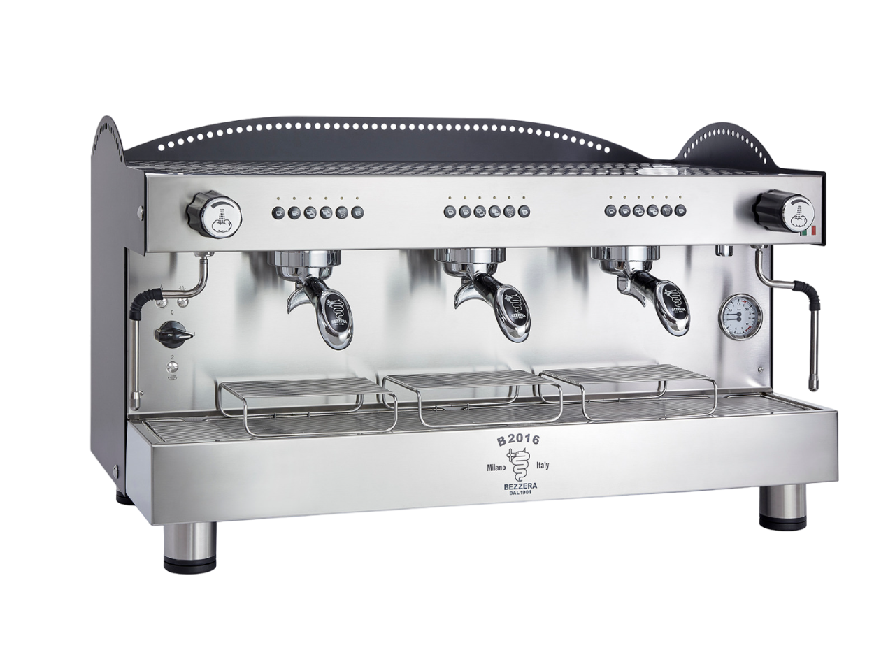 Bezzera 3L Black 3-Group Professional Espresso Machine BZB2016B3DE