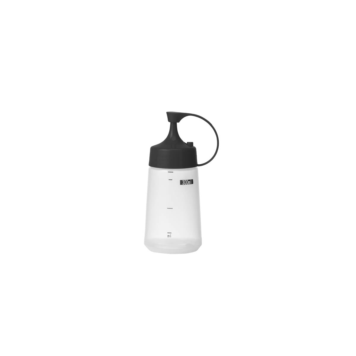 Soft Squeeze Bottle w/ Black Cap 300ml