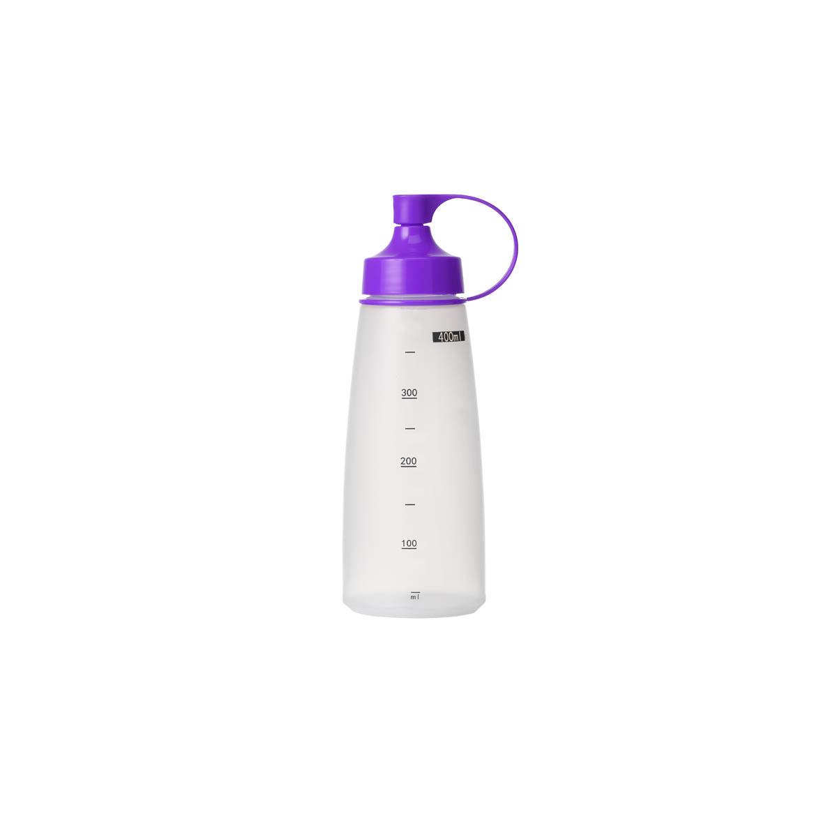 Soft Squeeze Bottle w/ Purple Cap 400ml