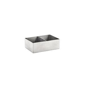 Sugar Packet Holder with Divider Stainless Steel 120x80x40mm