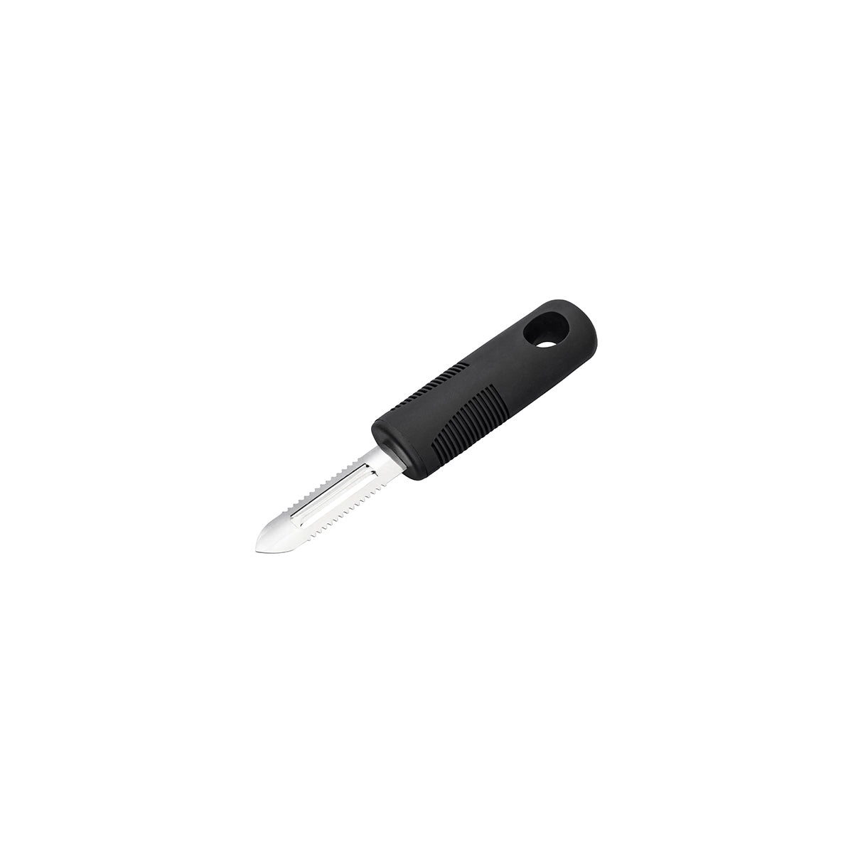 Easy Grip Peeler with Fish Scaler Stainless Steel with Black Handle 178mm