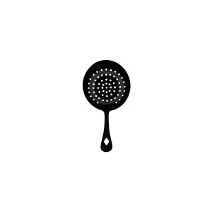 Julep Cocktail Strainer Black