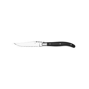 Steak Knives Paris Black Pakkawood Handle Pointed Tip