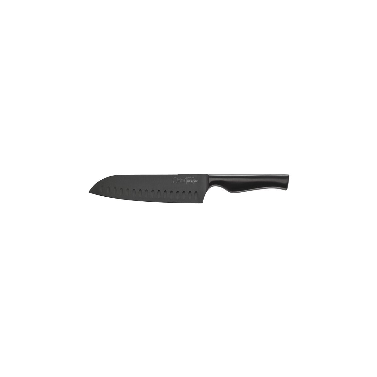 Virtu Granton Santoku Knife Black 180mm