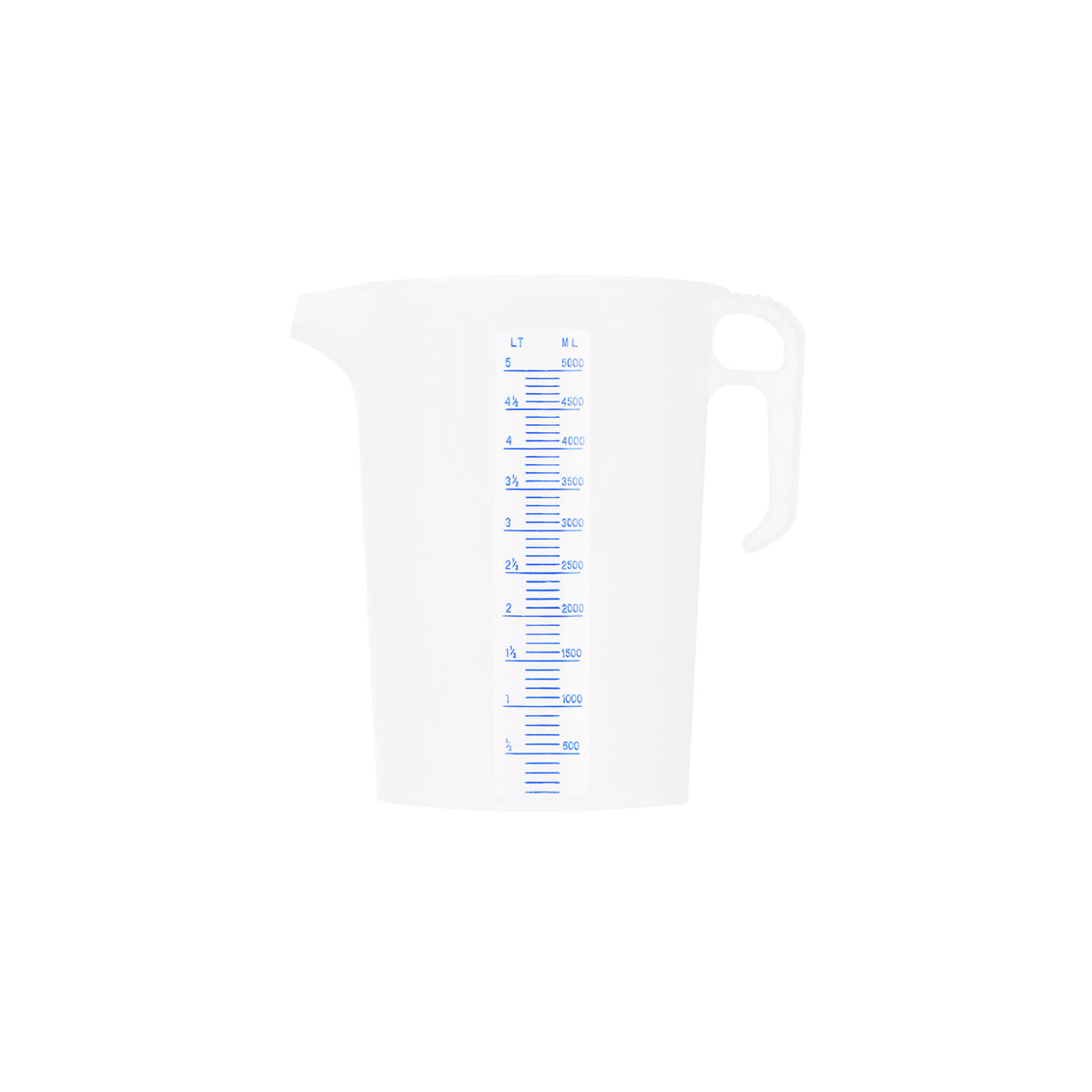 Measuring Jug with Blue Graduating 5000ml