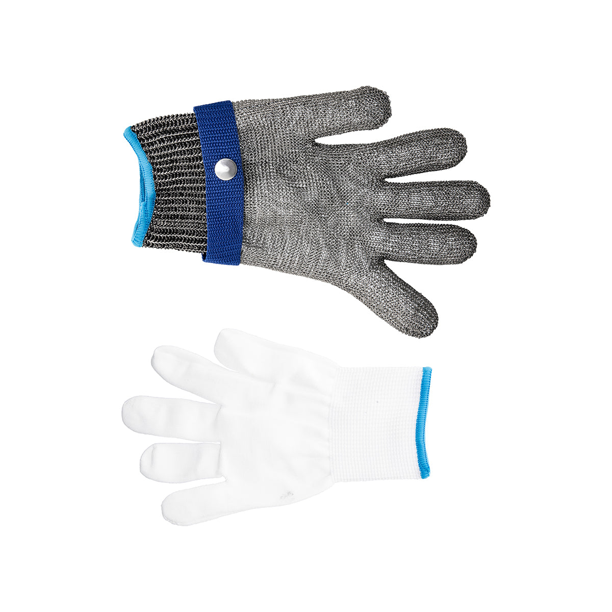 Chain Mesh Glove Stainless Steel Size Large