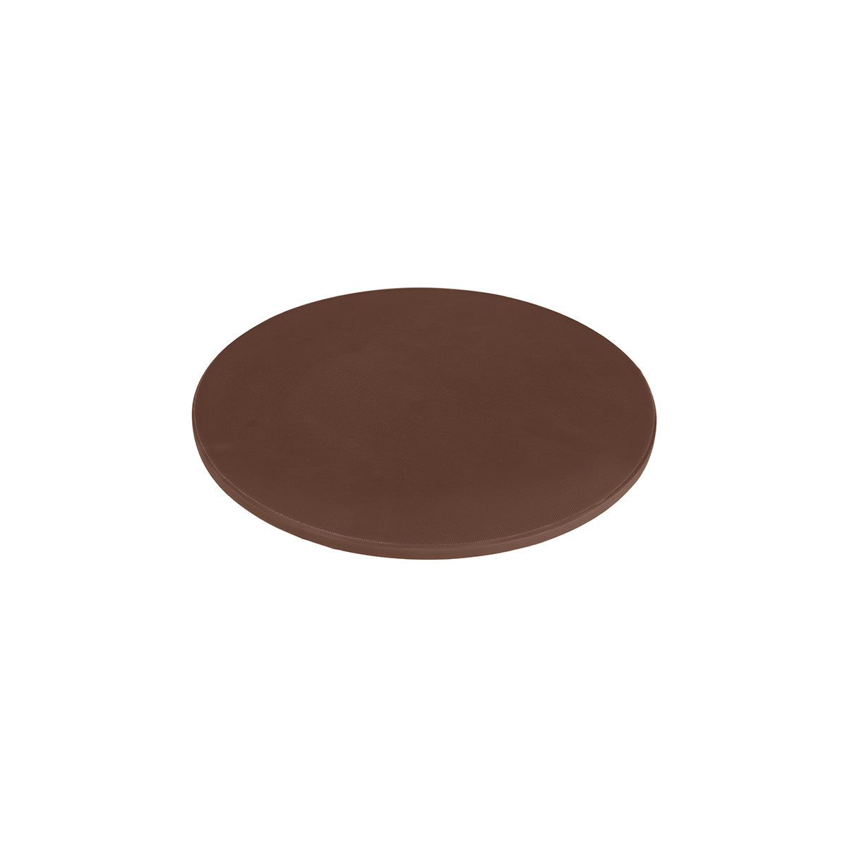 Cutting Board Polyethylene Round Brown 350x13mm