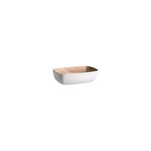 Zicco Melamine Echo White / Birch Bowl 176x108x55mm