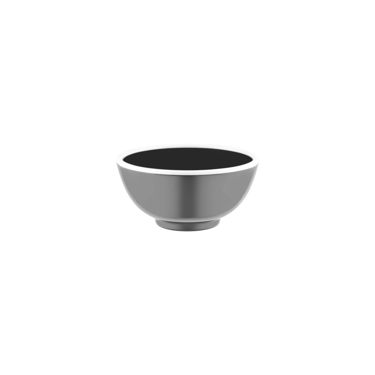 Vintage Grey / White Rim Round Bowl 150x70mm / 710ml