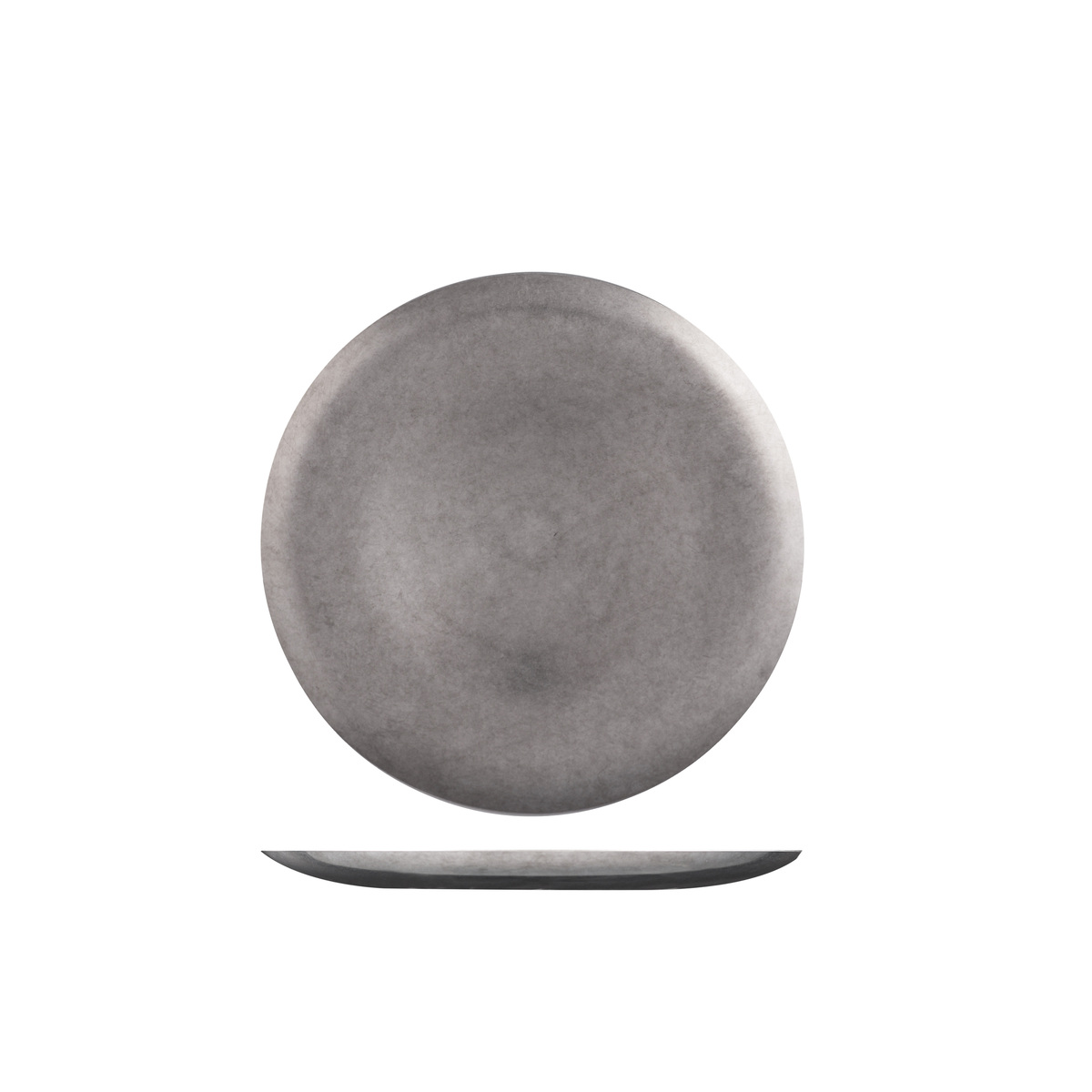Moda Vintage Stainless Steel Round Coupe Plate