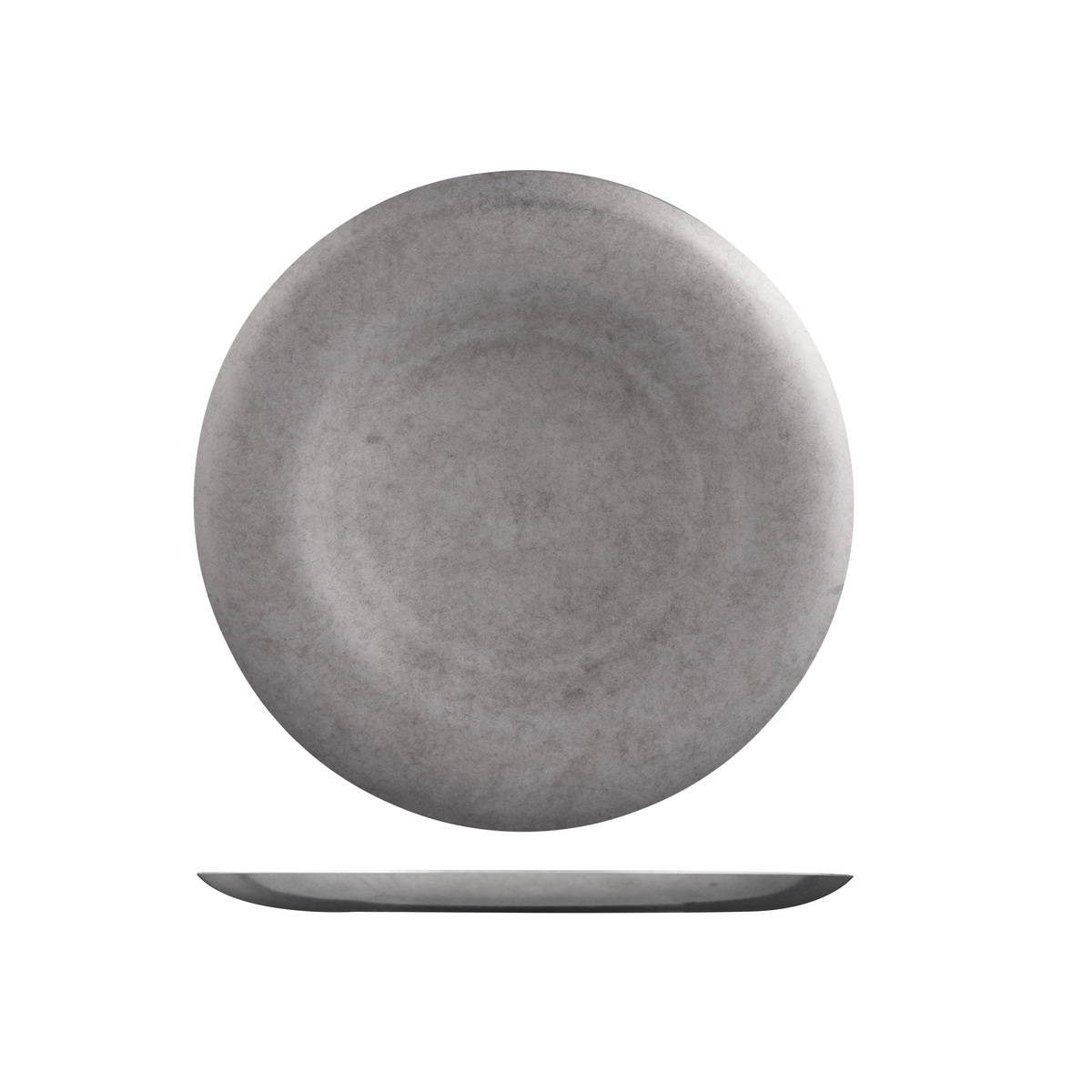 Moda Vintage Stainless Steel Round Coupe Plate