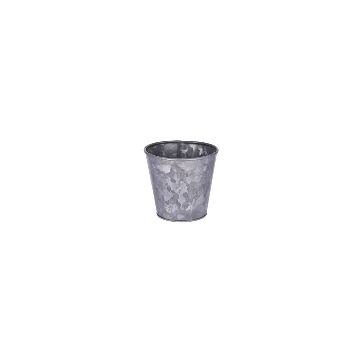 Coney Island Flared Galvanised Pot Plain 105x100mm