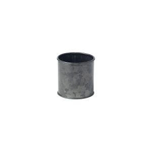 Coney Island Sugar Sachet Black Galvanised Pot 70x70mm