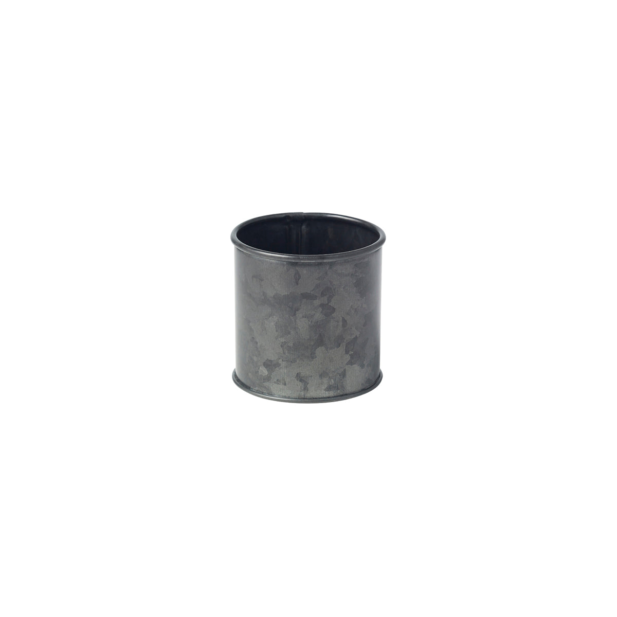 Coney Island Sugar Sachet Black Galvanised Pot 70x70mm