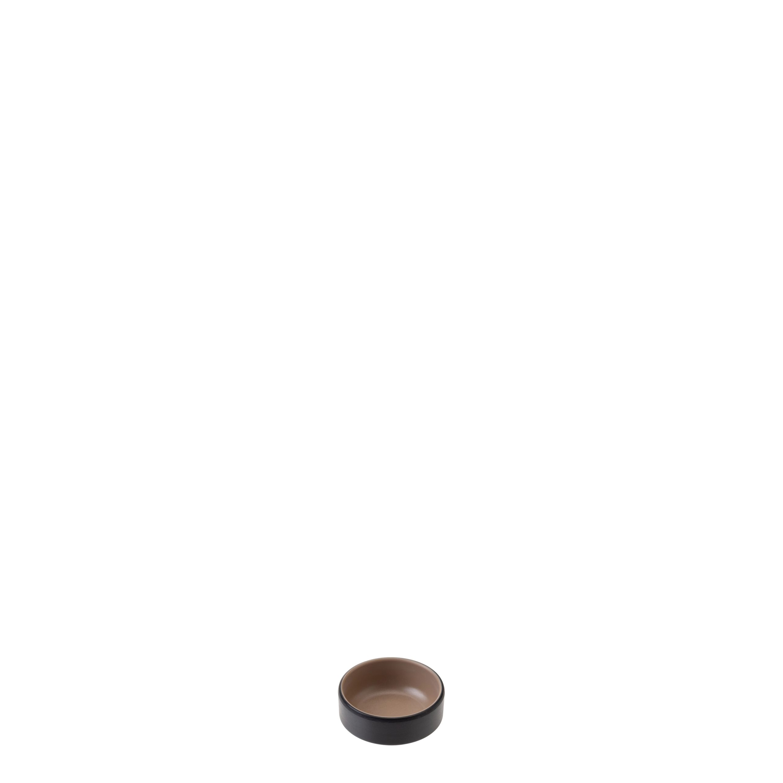 COU COU Dual Colour Beige & Black Sauce Dish