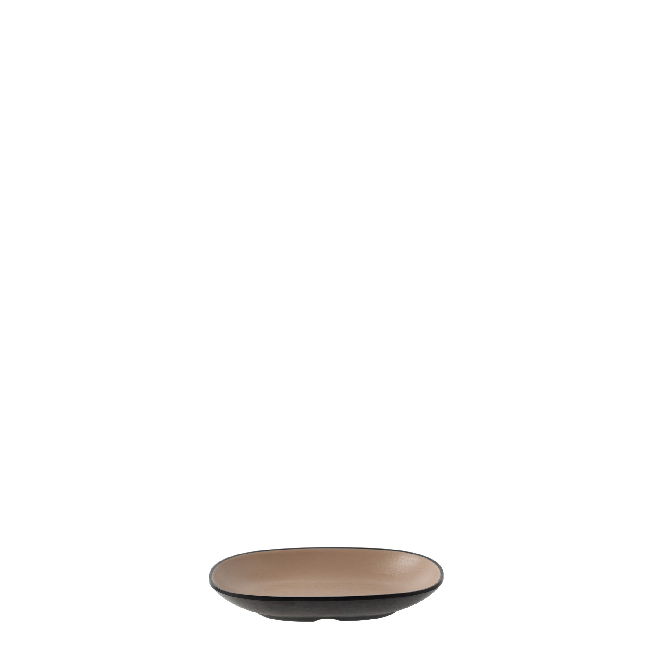 COU COU Dual Colour Beige & Black Oblong Plate