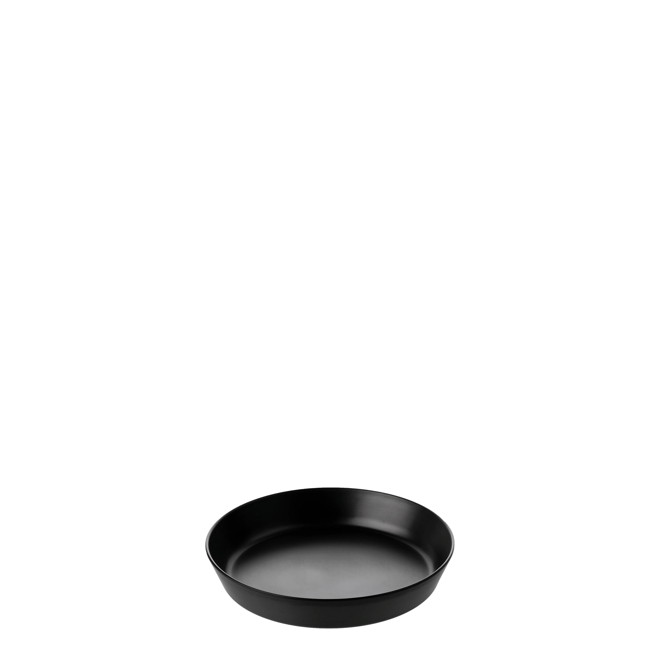 COU COU Dual Colour Black & Black Flat Round Bowl