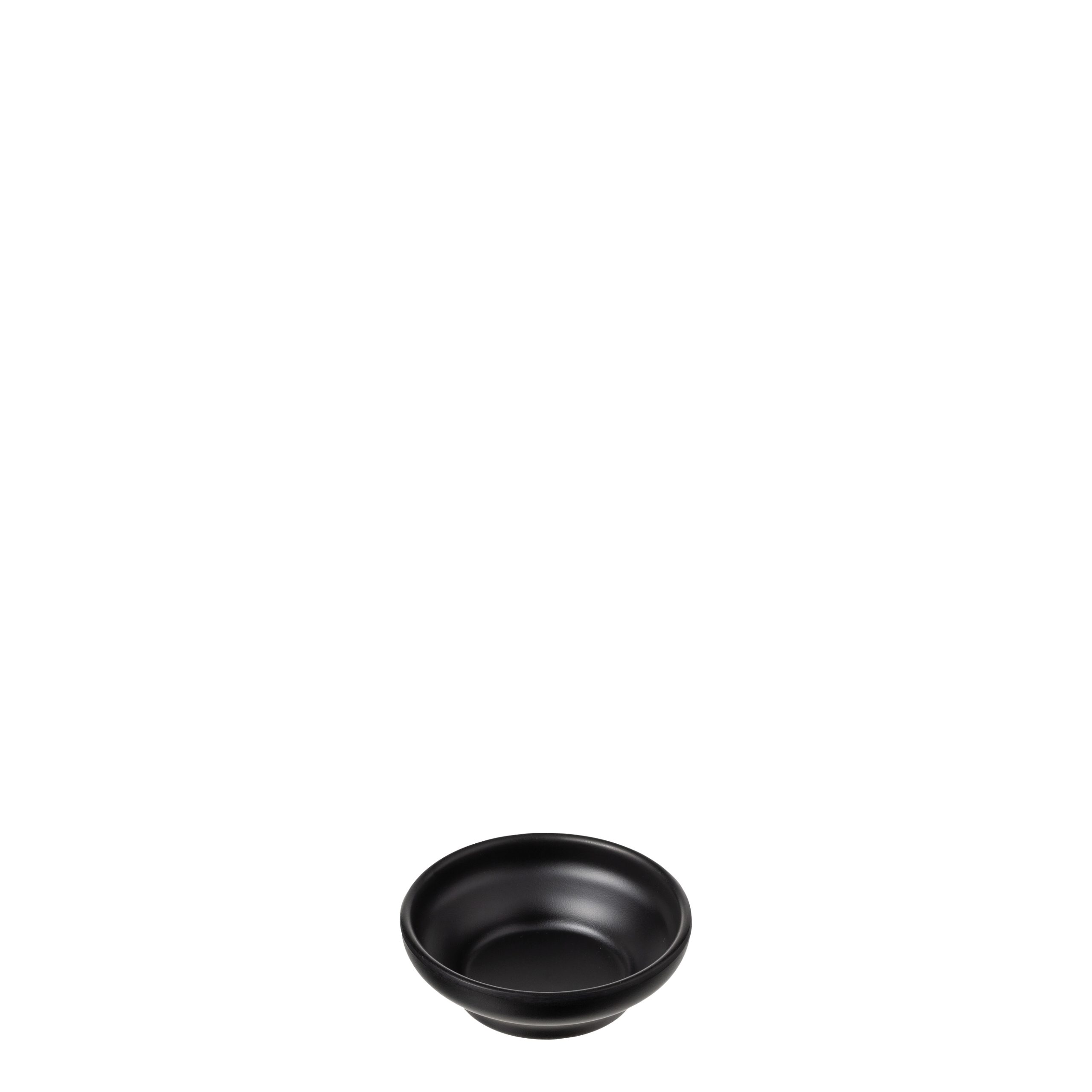 COU COU Matte Black Round Sauce Dish