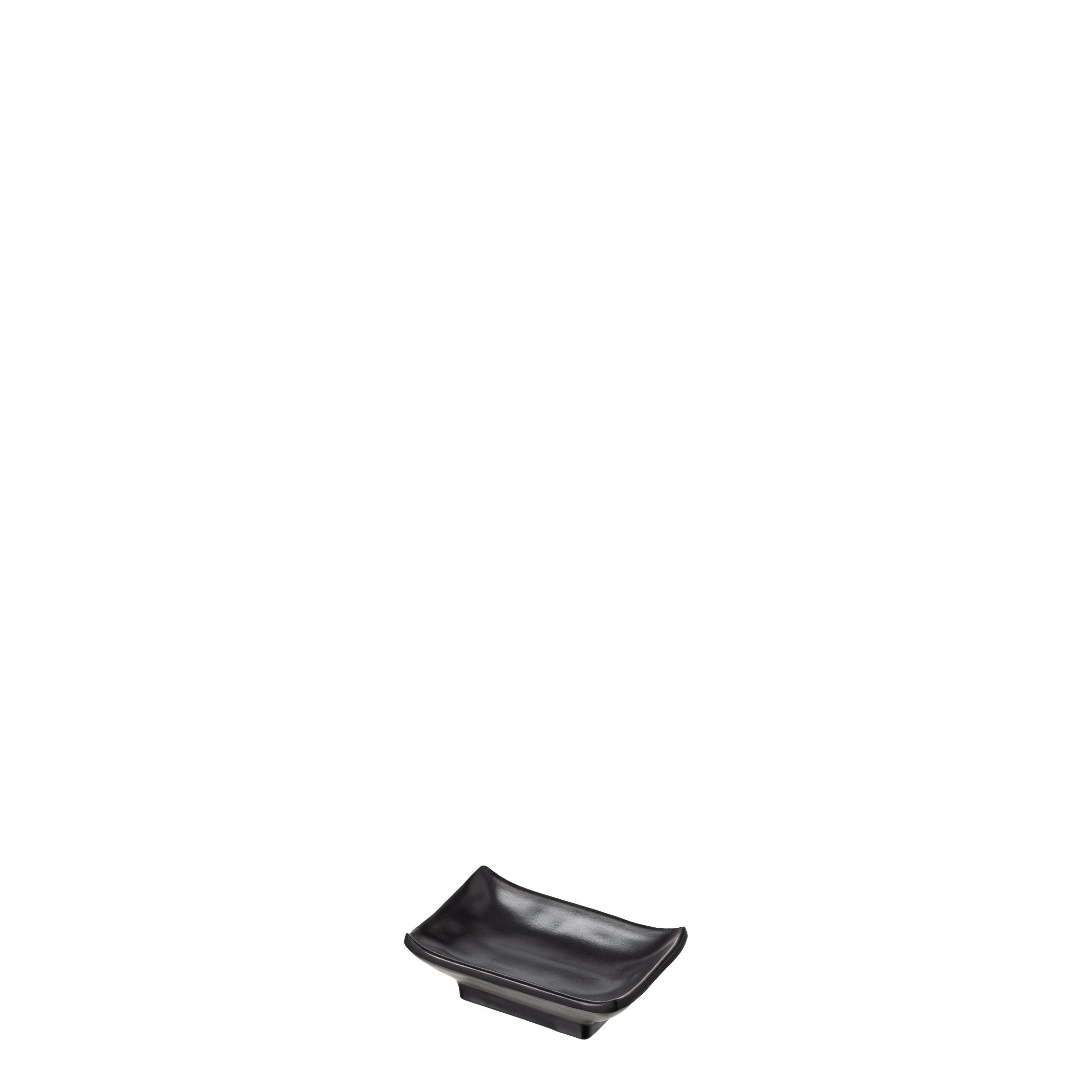 COU COU Matte Black Rectangular Sauce Dish