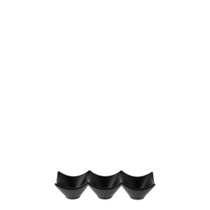 COU COU Matte Black Divided Dish