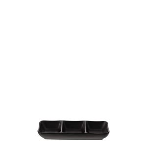 COU COU Matte Black Divided Dish