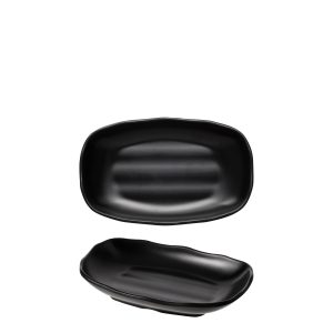 COU COU Matte Black Oblong Plate