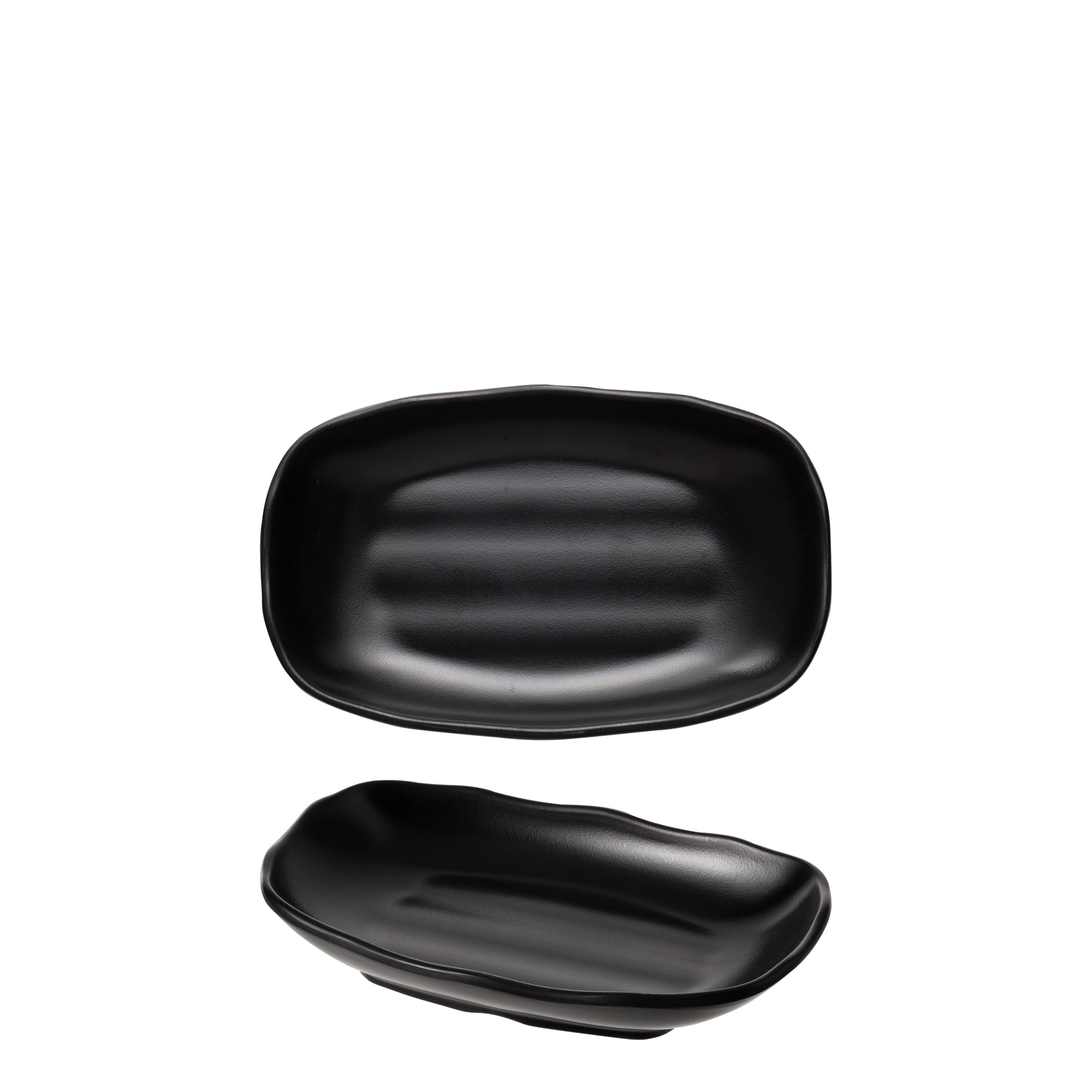 COU COU Matte Black Oblong Plate