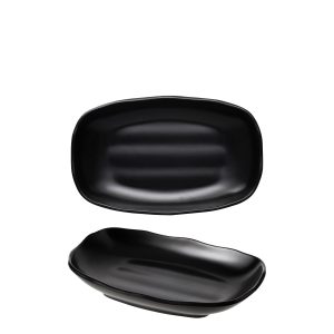 COU COU Matte Black Oblong Plate
