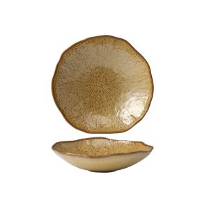 Fusion Lotus Deep Coupe Plate 245mm Cinnamon