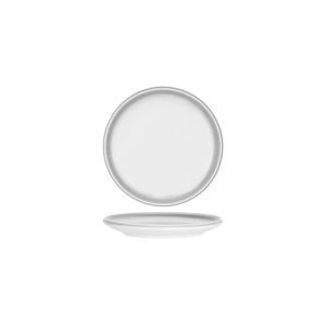 Frosted Steel Round Coupe Plate 200mm