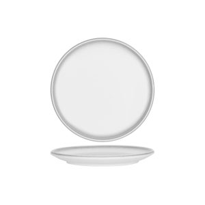 Frosted Steel Round Coupe Plate 280mm