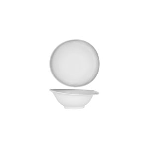 Frosted Steel Organic Deep Bowl 202mm / 600ml