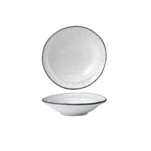 Tablekraft Linea Organics Deep Plate W/Rim 200x50mm White