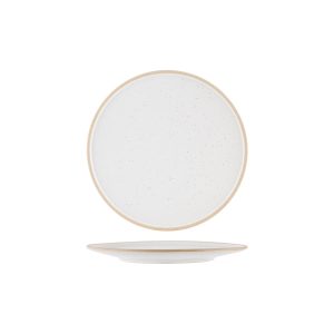 Soho White Pebble Round Plate 257mm