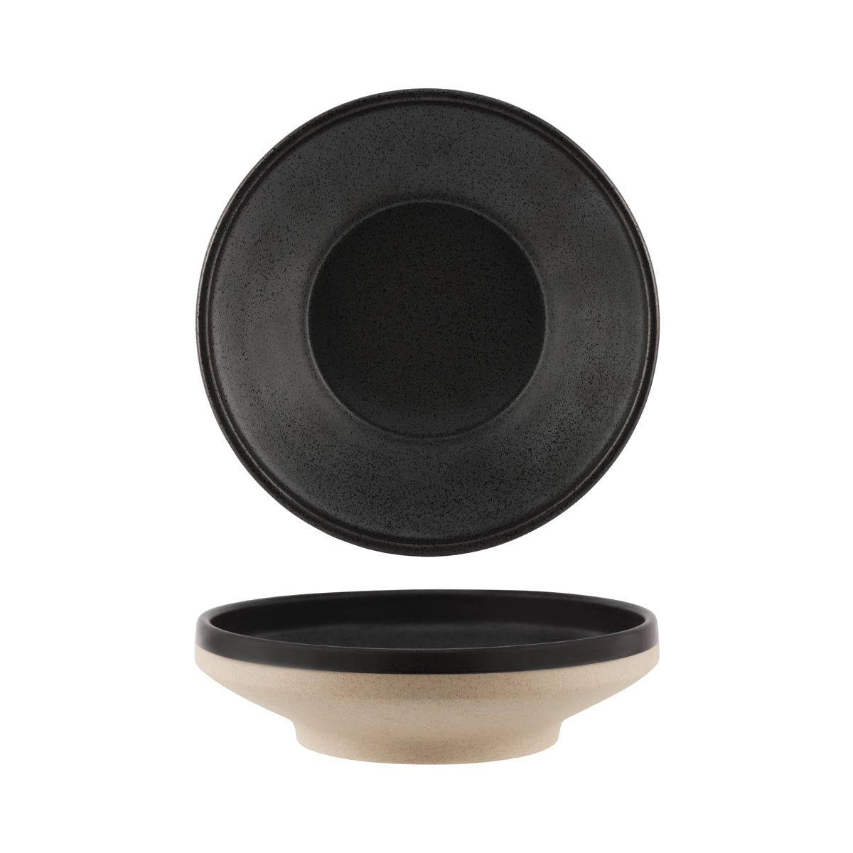 Soho Speckle Black Footed Bowl 227x62mm / 1350ml