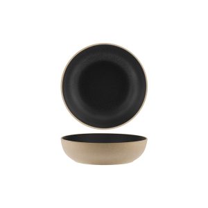 Soho Speckle Black Round Deep Bowl 200x55mm / 1050ml