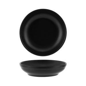 Black Round Flared Bowl 230mm