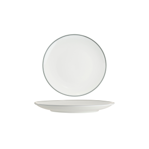 Core Round Coupe Plate Grey Rim 225mm