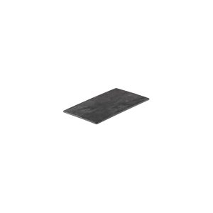 Ryner Melamine Dark Concrete Flat Rectangular Platter