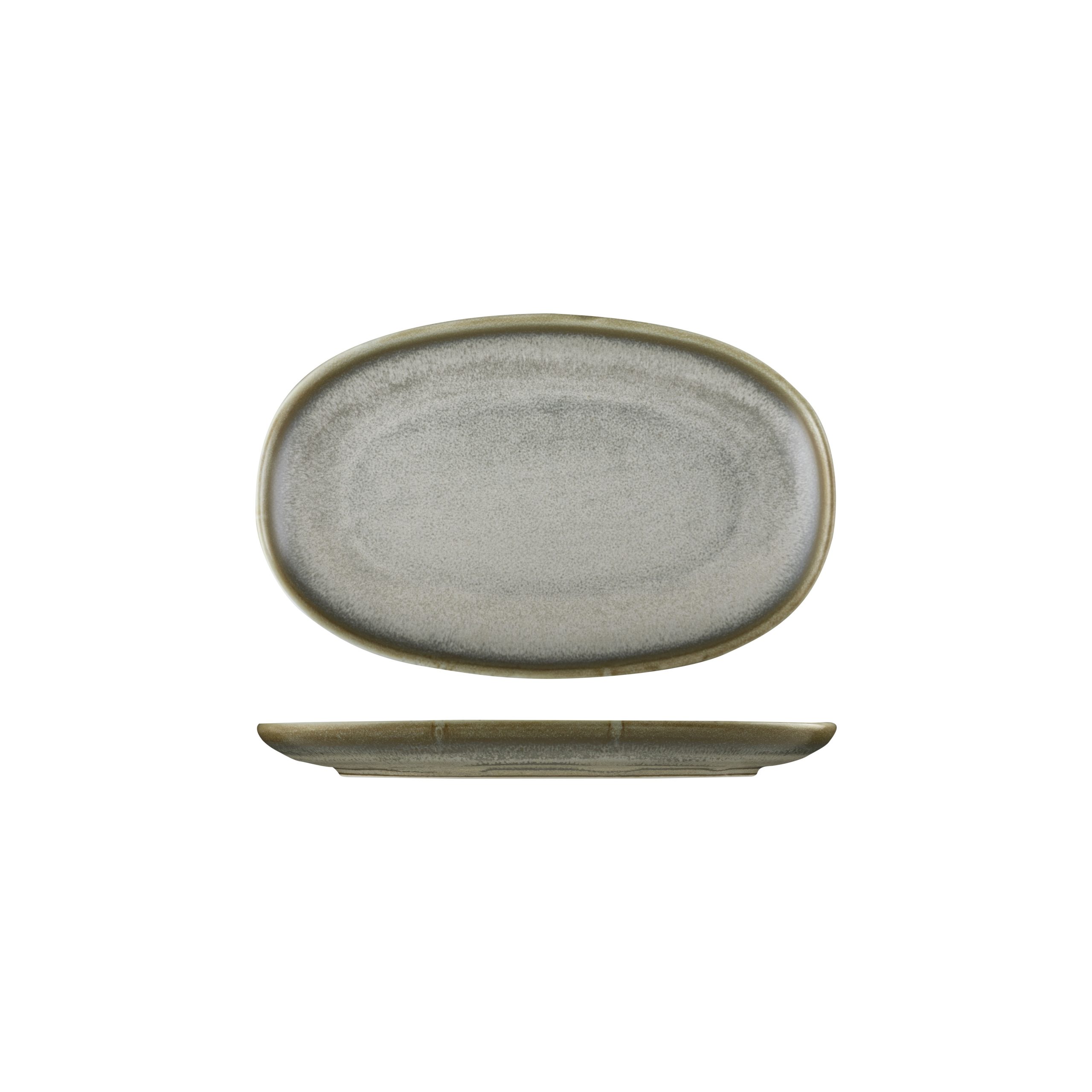 Moda Porcelain Chic Oval Coupe Plate