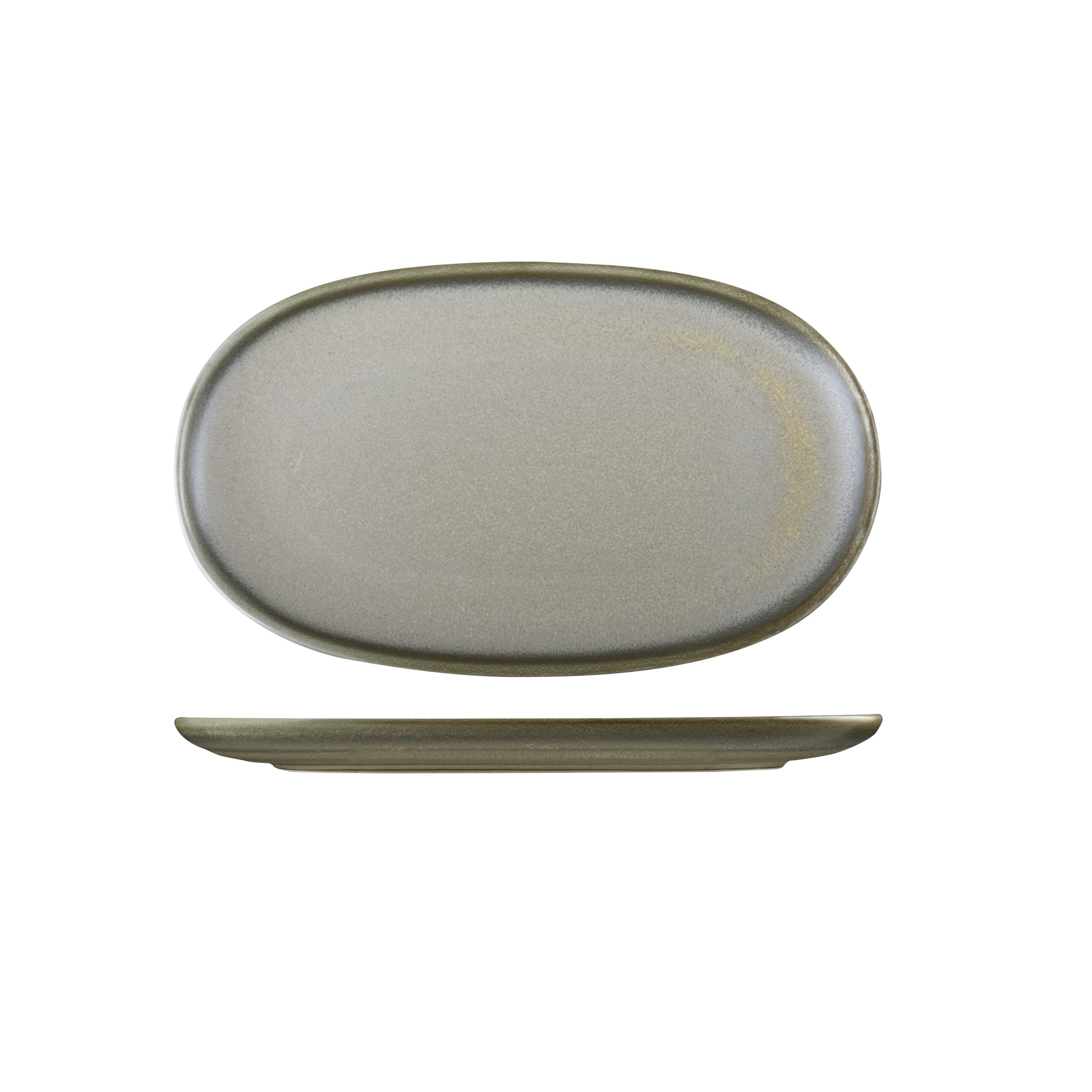Moda Porcelain Chic Oval Coupe Plate