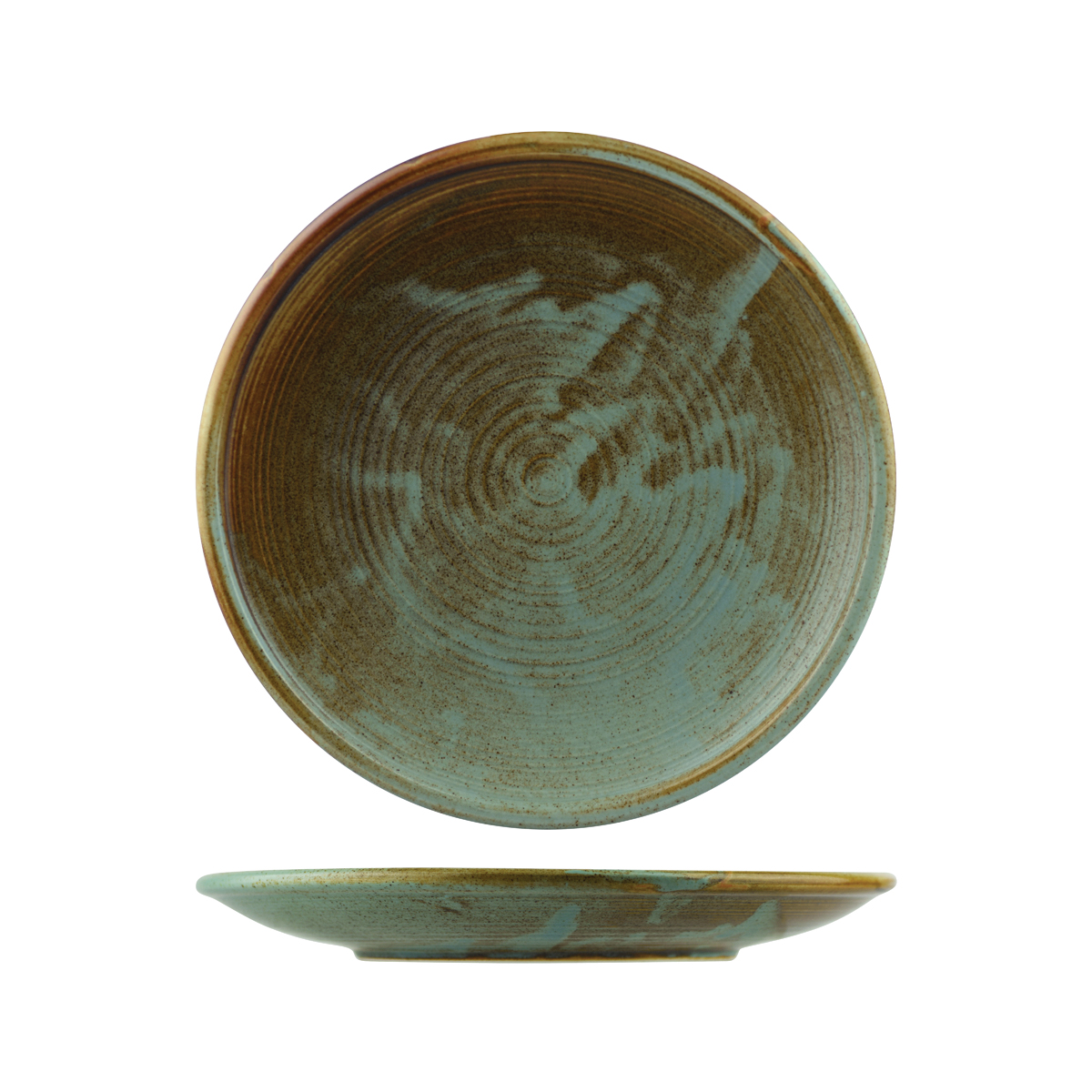 Moda Porcelain Nourish Round Coupe Plate